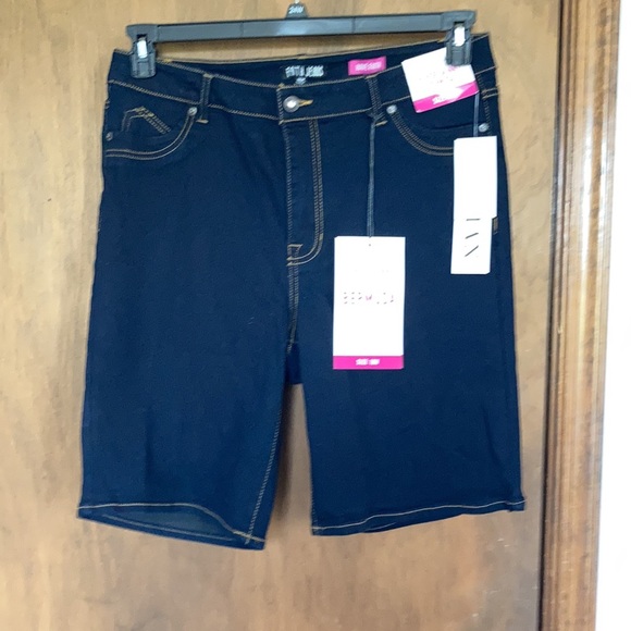 Faith Jeans high rise skinny Bermuda jean short 18W - Picture 14 of 17